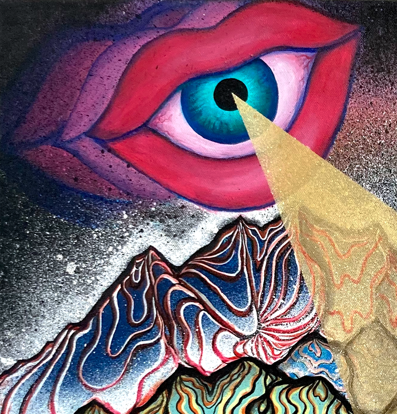 "Eye Beam" painting