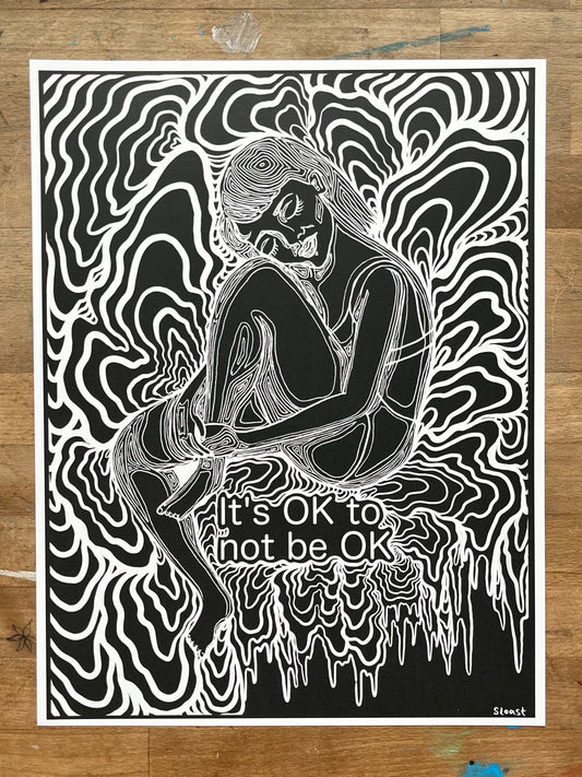 "It's Ok to not be Ok" print