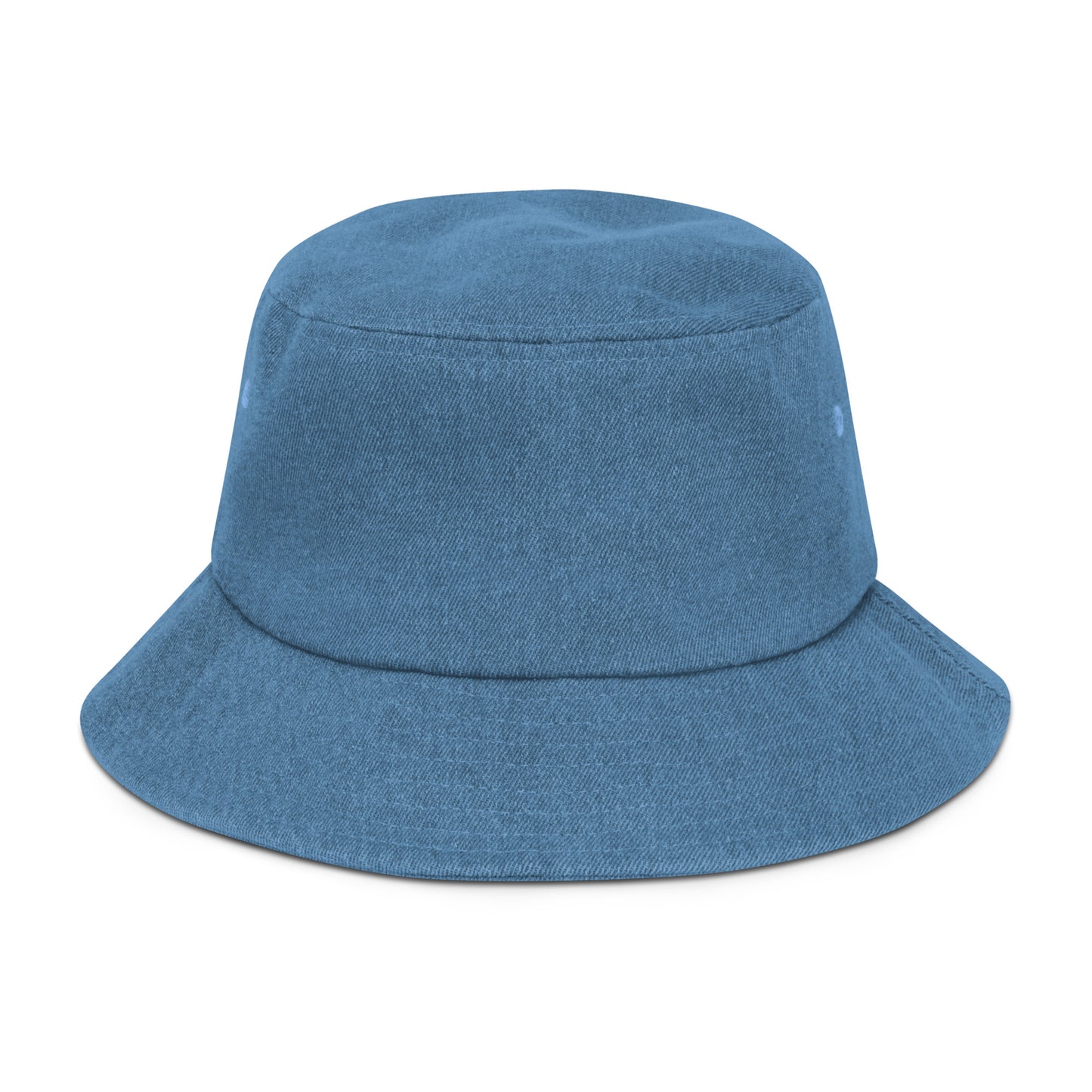 "eye see you" Denim bucket hat