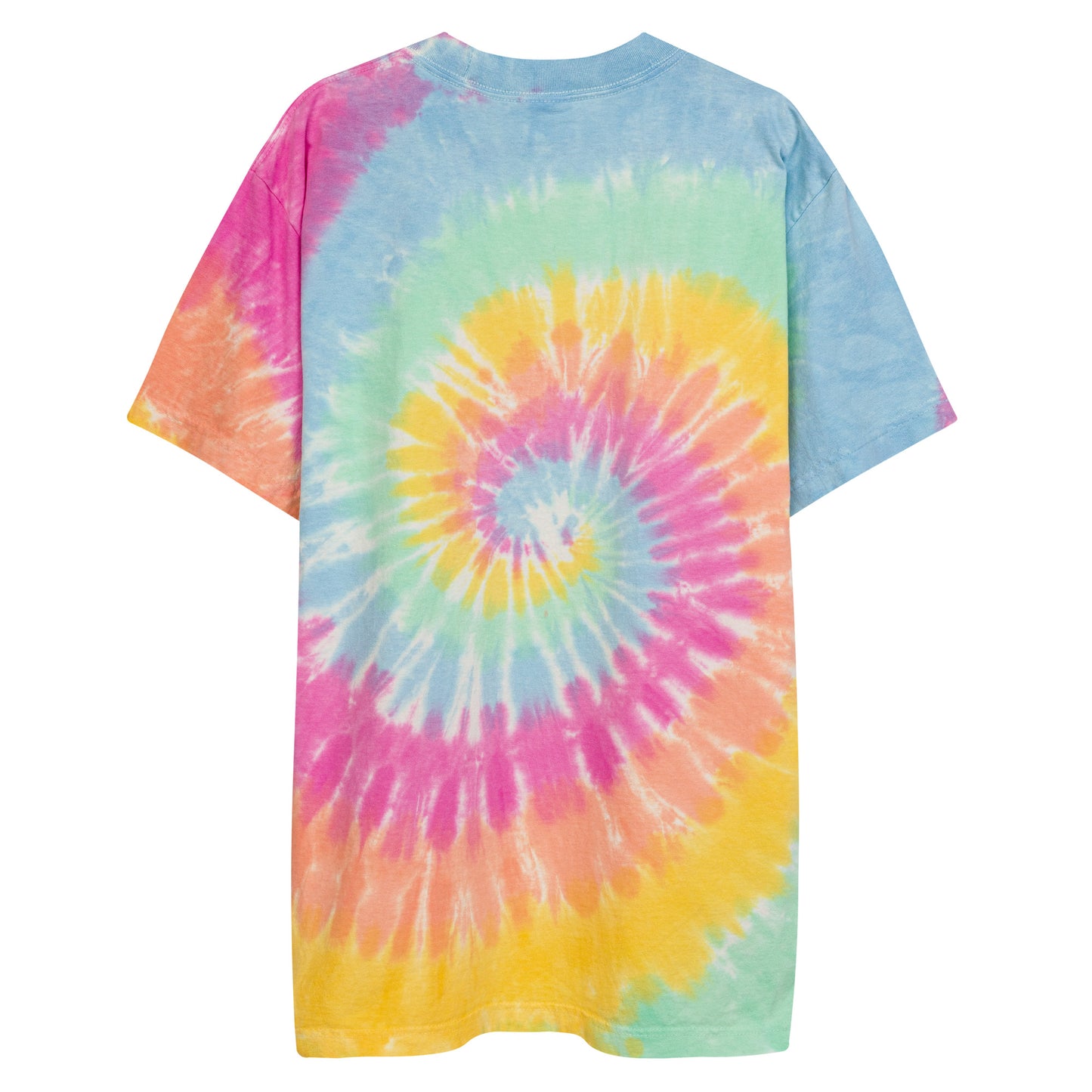 "eye see you" Oversized tie-dye t-shirt